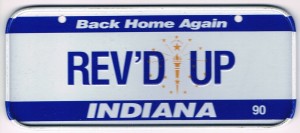 Indiana Bicycle License Plate 1990