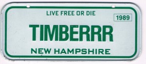 New Hampshire Bicycle License Plate 89