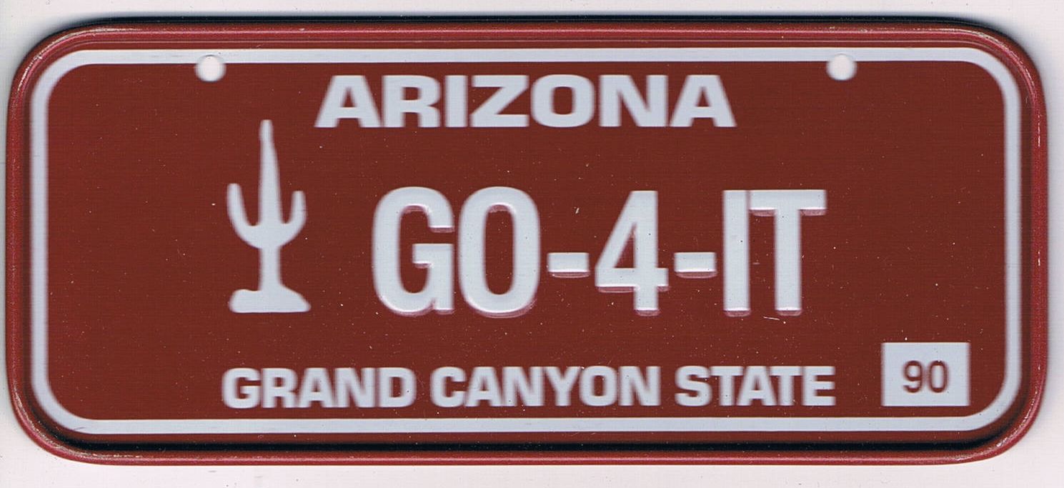 Arizona Bicycle License Plate 90