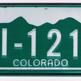 Colorado Bicycle License Plate PI-1212