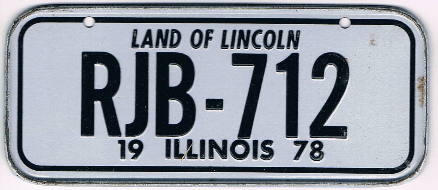 Illinois Bicycle License Plate 78