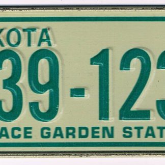 North Dakota Bicycle License Plate 74